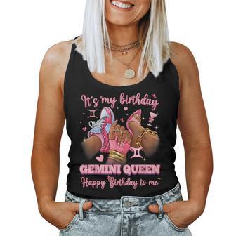 Its My Birthday Gemini Queen High Heels Sneakers Nails Women Tank Top | Mazezy
