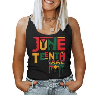 Junenth 1865 African American Freedom Women Tank Top - Thegiftio UK