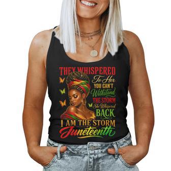 Junenth Girls Black African America Freedom Women Tank Top - Thegiftio UK