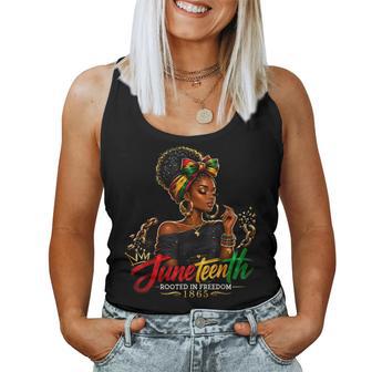 Junenth Rooted In Freedom Since 1865 Black Women Women Tank Top - Thegiftio UK