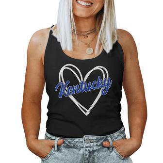 Kentucky Ky Retro Vintage Heart Women Women Tank Top - Thegiftio UK