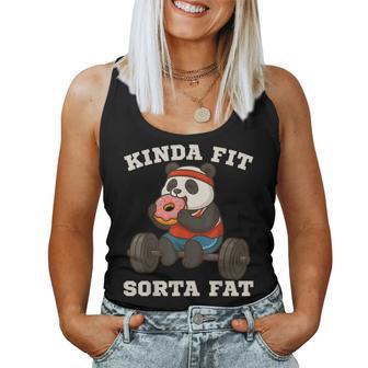 Kinda Fitorta Fat Gym Panda Entrenamiento De Levantamiento De Pesas Camiseta sin mangas para mujer - Regaloses
