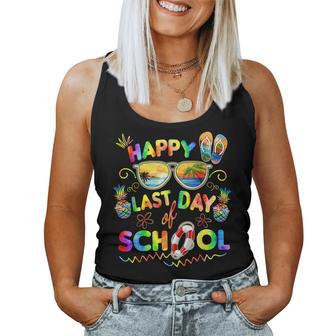 Last Day Ofchool For Teacher Off Duty Tie And Dye レディースタンクトップ - Kawaiitshirt