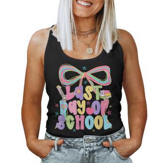 Last-Day Of School Coquette Bow Teacher Student School Grad Women Tank Top - Monsterry