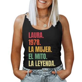 Laura 44 Cumpleaños Regalo Años Divertido Decoración Cuello Camiseta sin mangas para mujer - Regaloses