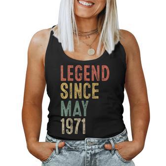 Legend May 1971 55Th Birthday 55 Year Old Women Tank Top | Mazezy