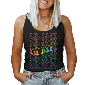 Lil Ally Rainbow Gay Flag Retro Lgbtq Pride Boys Girls Kids Women Tank Top - Thegiftio UK