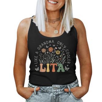 Lita Like A Grandma Only Cooler Wildflower Mother's Day Women Tank Top - Thegiftio