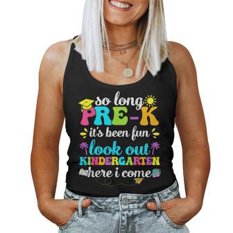 Look Out Kindergarten Here I Come Pre-K Graduation Teacher Women Tank Top - Thegiftio UK