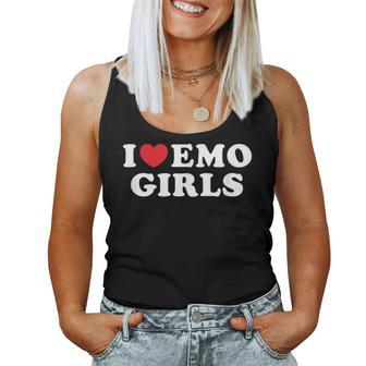 I Love Emo Girls I Heart Emo Girls Women Tank Top - Thegiftio UK