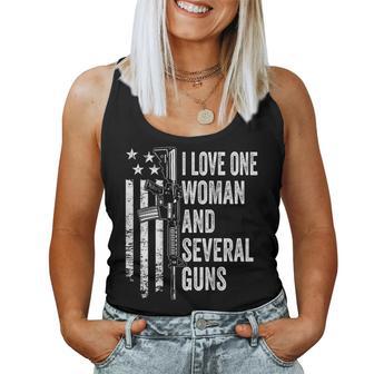 I Love One Woman Dad Joke On Back Women Tank Top - Monsterry