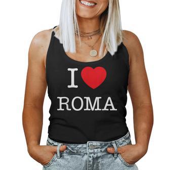 I Love Roma Graphic Novelty & Cool s レディースタンクトップ - Kawaiitshirt