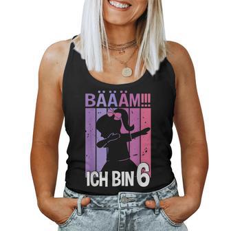Mädchen Tanzen Bääm Ich Bin 6 Jahre Dab Geburtstag Tank Top Frauen - Seseable