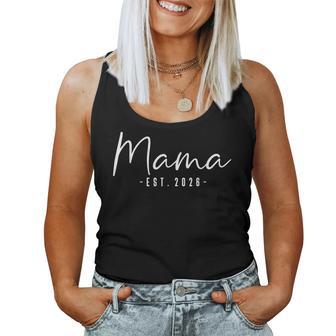 Mama Est 2026 Minimalist Elegant Font Women Tank Top - Thegiftio UK