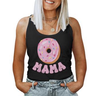 Mama Of The Sweet One First Birthday Matching Family Donut Women Tank Top - Thegiftio UK