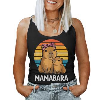 Mamabara Capybara Mother Women Tank Top - Thegiftio UK