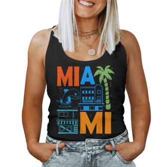 Miami Florida Souvenir Beach Holiday Miami Women Tank Top - Thegiftio UK