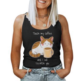 Mignon Chat Angry Cat Café Lundi Caféine Débardeur pour femme - Cadeauxyz