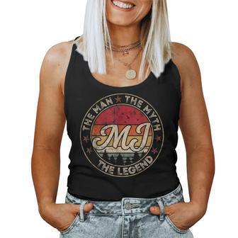 Mj The Man The Myth The Legend For Kid Women Tank Top - Monsterry UK