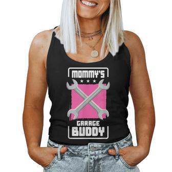 Mommy Garage Buddy 車愛好家 メカニック 自動車修理 レディースタンクトップ - Kawaiitshirt