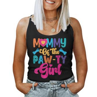 Mommy Of The Paw-Ty Girl Dog Family Matching Party Women Tank Top | Seseable UK