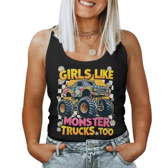 Monster Trucks Girls Like Monster Trucks Too Women Tank Top - Thegiftio UK
