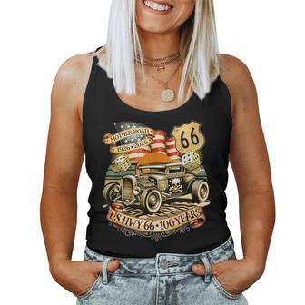 Mother Road Us Highway 66 Centennial 100 Years Anniversary Women Tank Top - Thegiftio UK