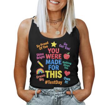 Motivational Staar Testing Day State Exam Test Day Teacher Women Tank Top - Thegiftio UK