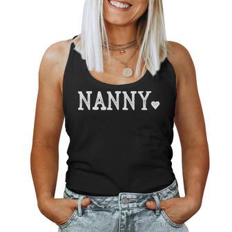 Nanny For With Heart Love Nanny Women Tank Top - Thegiftio UK