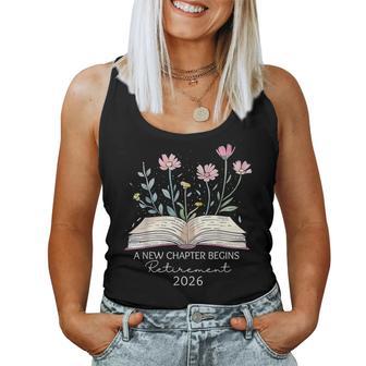 A New Chapter Begins Retirement Last Day Of School Teacher Women Tank Top - Monsterry