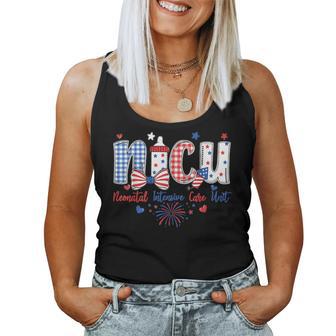 Nicu Nurse 4Th Of July Neonatal Intensive Care Unit Nurse Women Tank Top | Seseable UK
