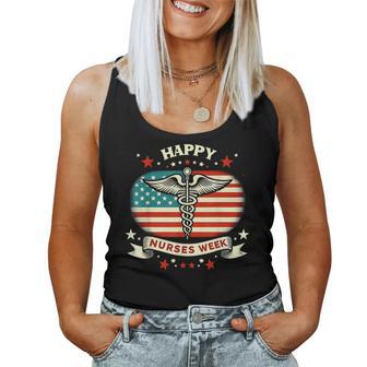 Nurses Week 2026 4Th Of July Nurse Usa Flag Women Tank Top | Seseable UK