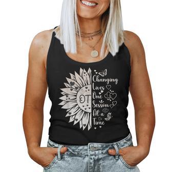 Occupational Therapy Month Ot Therapist Floral For Women Women Tank Top - Thegiftio UK
