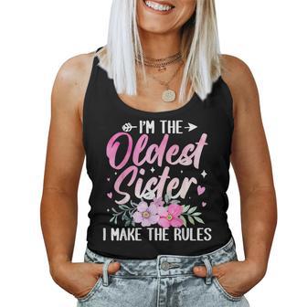 Oldest Sister I Make The Rules Matching Sibling Women Tank Top - Monsterry