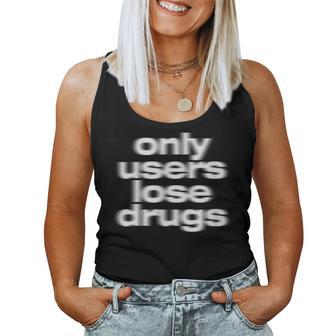 Only Users Lose Drugs ヴィンテージ E-Boy E-Girl 美学 レディースタンクトップ - Kawaiitshirt