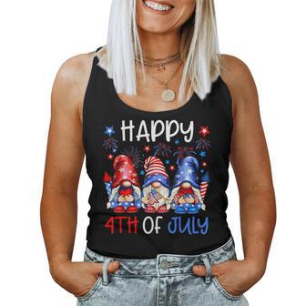Patriotic Gnomes Happy 4Th Of July Usa Kids Women Tank Top - Monsterry