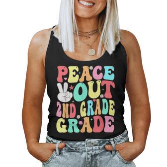 Peace Out 2Nd Grade Graduation Last Day Of School Teacher Women Tank Top - Monsterry