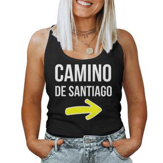 Peregrinos Camino Deantiago De La Costa Primitivo Frances Cuello Camiseta sin mangas para mujer - Regaloses