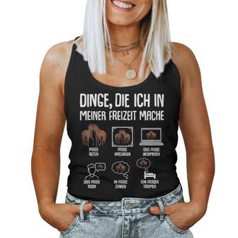 Pferd Reiten Mädchen Damen Kinder Pferde Tank Top Frauen - Seseable