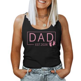 Promoted To Dad Est 2026 New Daddy Girl Baby Announcement Women Tank Top - Thegiftio UK