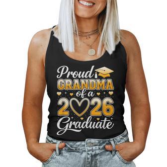 Proud Grandma Of A Class Of 2026 Graduate Graduation Party Women Tank Top - Thegiftio UK