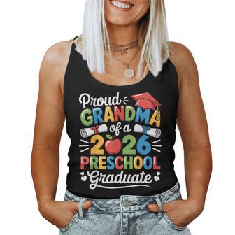 Proud Grandma Class Of 2026 Preschool Graduate Graduation Women Tank Top | Seseable UK