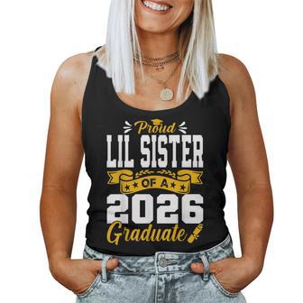 Proud Lil Sister Of A 2026 Graduate Women Tank Top - Thegiftio UK