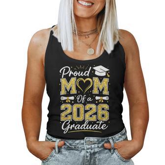Proud Mom Of A 2026 Graduate High School Senior Graduation Women Tank Top - Thegiftio