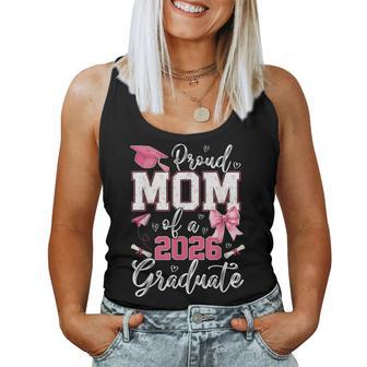 Proud Mom Of A 2026 Graduate Senior 2026 Grad Family Womens Women Tank Top - Thegiftio UK