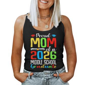 Proud Mom Of A 2026 Middle School Graduate Graduation Women Tank Top | Seseable UK