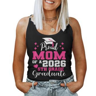 Proud Mom Of 5Th Grade Graduate 2026 Elementary Graduation Women Tank Top - Monsterry UK