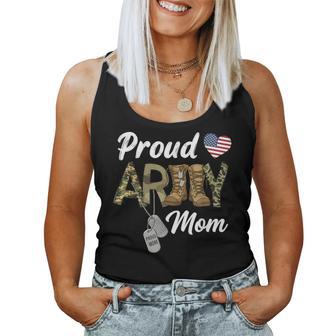 Proud Mom Army Military Mom Women Tank Top | Mazezy