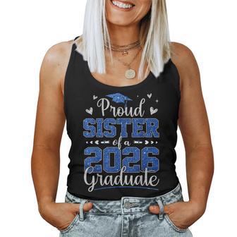 Proud Sister Of A 2026 Graduate Senior 2026 Grad Family Women Tank Top - Monsterry