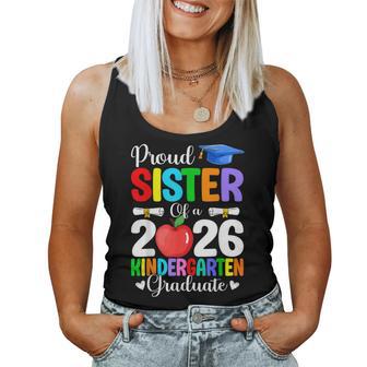 Proud Sister Class Of 2026 Kindergarten Graduate Graduation Women Tank Top - Monsterry